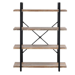 (4 Shelves) 55” H x 41” W x 13” D Etagere Bookcase Making your Living Room, Office, or Sturdy As Fashionable Storage and Display Space