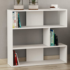 35.04'' H x 37.01'' W Geometric Bookcase Perfect Size for A Living Room Bedroom Nightstand