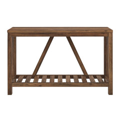 Offerman 52'' Console Table Rustic Oak A Frame Designs Indoor Furniture