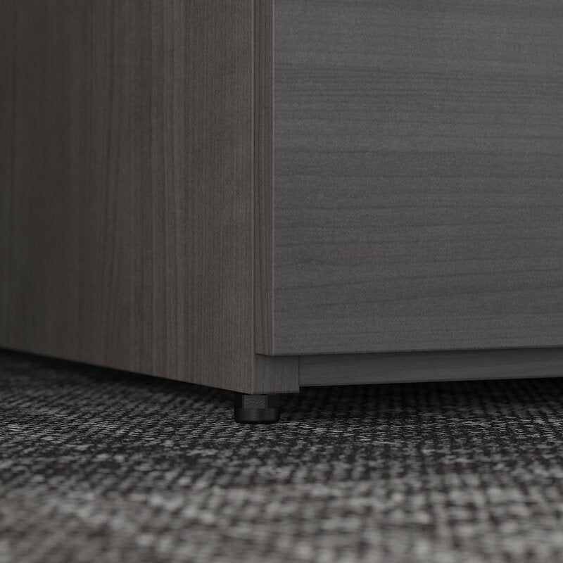 Storm Gray Office 500 Storage Cabinet Low Cabinet Drawers and Shelves
