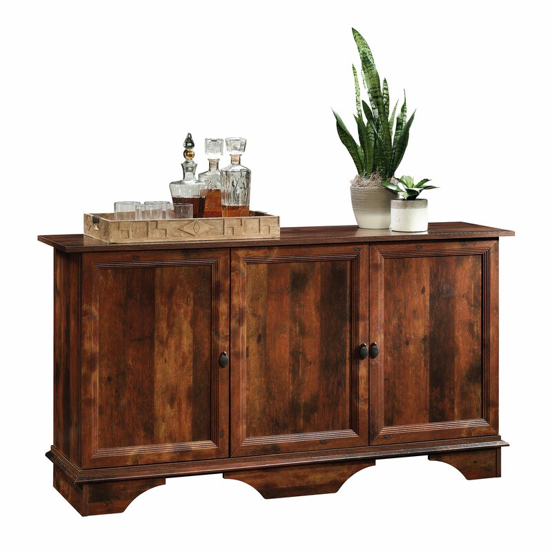 59'' Wide Sideboard Storage Cabinet With Doors Adjustable Shelf Behind Each Door So You Can Stock it Full Of Books, Dishes, Bins, Games