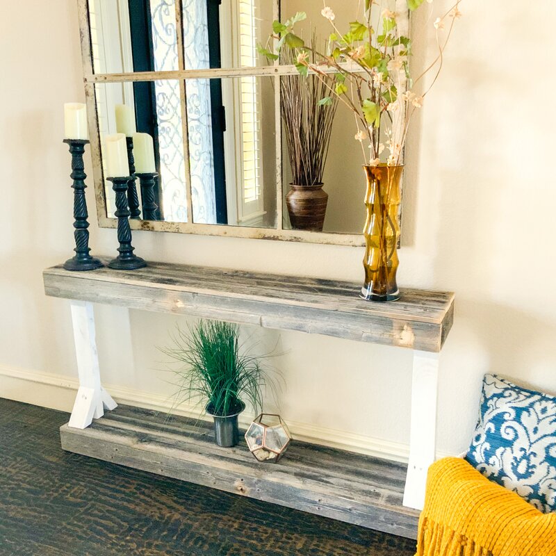 Oleary solid wood console table sale