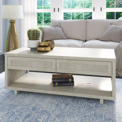 Fairfax Oak Olince Sled Coffee Table with Storage