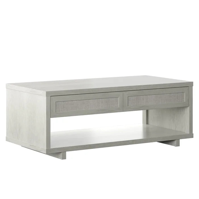 Fairfax Oak Olince Sled Coffee Table with Storage