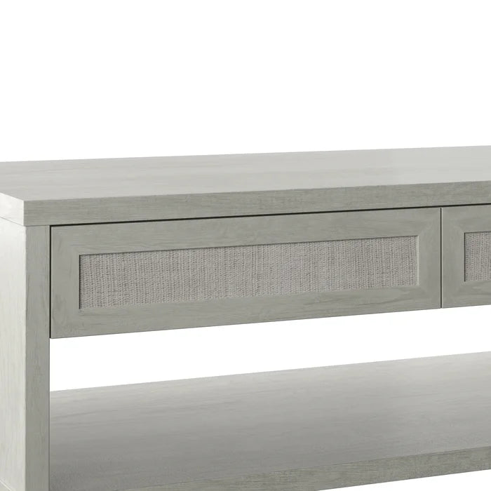 Fairfax Oak Olince Sled Coffee Table with Storage