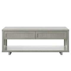 Fairfax Oak Olince Sled Coffee Table with Storage