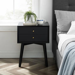 Olivet 24'' Tall 1 - Drawer Nightstand Mid-Century Modern Style