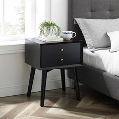 Olivet 24'' Tall 1 - Drawer Nightstand Mid-Century Modern Style