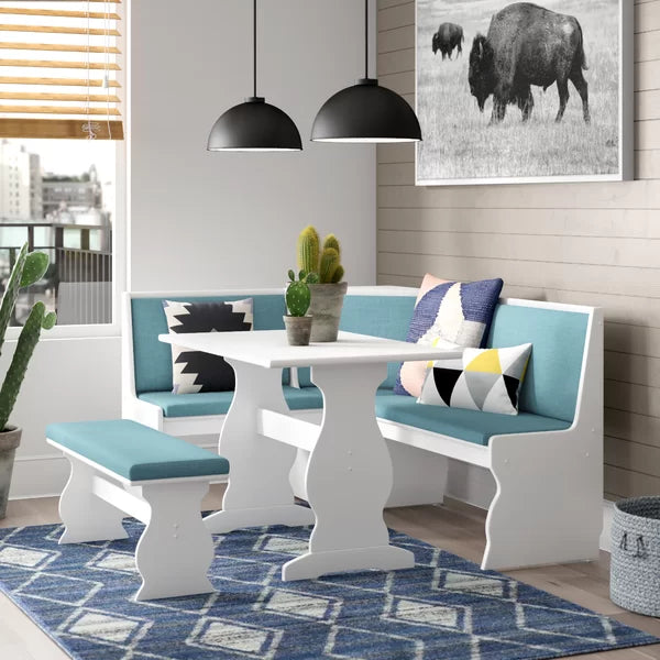 Capri Blue Olivia 5 - Person Breakfast Nook Dining Set
