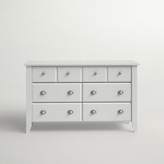 Olney 6 Drawer 54.63'' W Soft White Durable Smooth Metal Runners