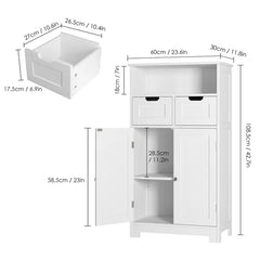 Olveston 23.6'' W x 42.7'' H x 11.8'' D Free-Standing Bathroom Cabinet
