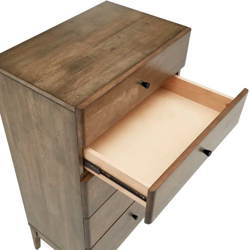 Olympia 5 Drawer 25.55'' W Chest Has a Solid and Engineered Wood Frame
