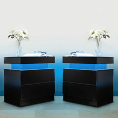 Oneisha 20.5'' Tall 2 - Drawer Bachelor's Chest Modern Design (Set of 2)