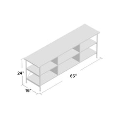 Orman TV Stand for TVs up to 65" Features a Walnut Wood Grain Finish