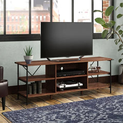 Orman TV Stand for TVs up to 65" Features a Walnut Wood Grain Finish