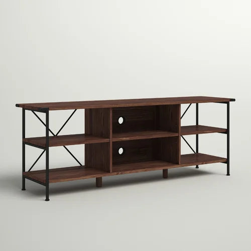 Orman TV Stand for TVs up to 65" Features a Walnut Wood Grain Finish