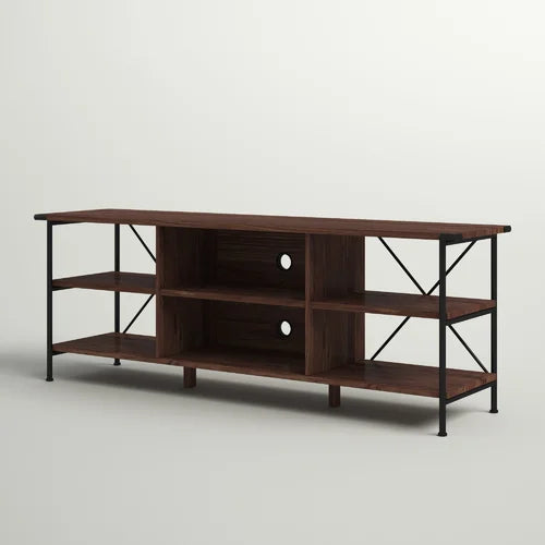 Orman TV Stand for TVs up to 65" Features a Walnut Wood Grain Finish