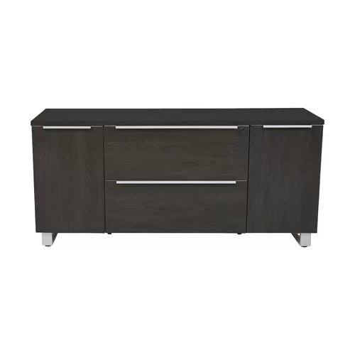 Espresso Ose 63'' Wide 2 Drawer Lateral Filing Cabinet Heavy Duty Construction