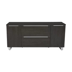 Espresso Ose 63'' Wide 2 Drawer Lateral Filing Cabinet Heavy Duty Construction