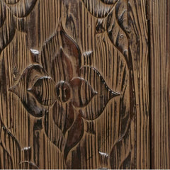 Ottinger 47.24'' Wide Server Carved Floral Cabinet Door Fronts and A Neutral-Toned Finish