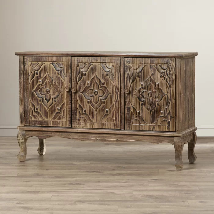Ottinger 47.24'' Wide Server Neutral-Toned Finish with Cable Management