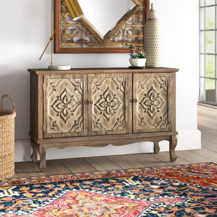 Ottinger 47.24'' Wide Server Neutral-Toned Finish with Cable Management