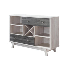 47.25'' Wide 2 Drawer Manufactured Wood with Wine Bottle Storage Perfect for Organize