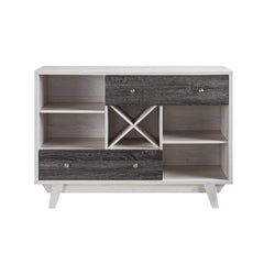 47.25'' Wide 2 Drawer Manufactured Wood with Wine Bottle Storage Perfect for Organize