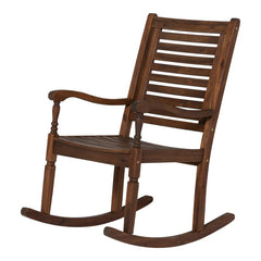 Outdoor Rocking Solid Wood Chair Perfect for your Patio, Deck, Or Any Outdoor Space To Relax in