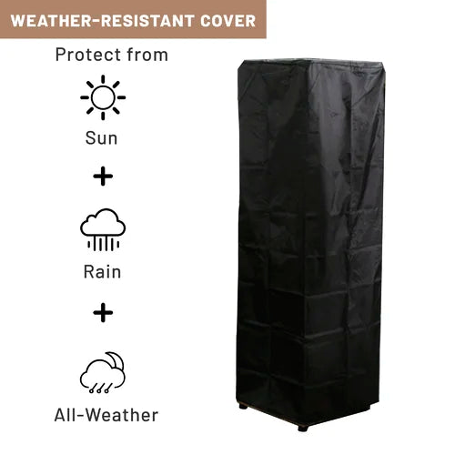 Oak Outdoor Square Flame 41000 BTU Propane Patio Heater Design