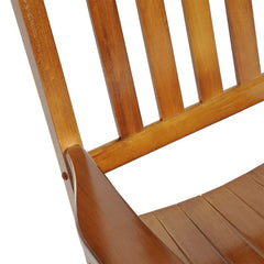 Outdoor Rocking Solid Wood Chair Perfect for A Classic Seat in your Outdoor Curved Seat and Back Lend