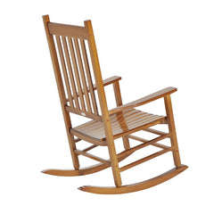 Outdoor Rocking Solid Wood Chair Perfect for A Classic Seat in your Outdoor Curved Seat and Back Lend