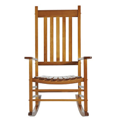 Outdoor Rocking Solid Wood Chair Perfect for A Classic Seat in your Outdoor Curved Seat and Back Lend