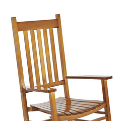 Outdoor Rocking Solid Wood Chair Perfect for A Classic Seat in your Outdoor Curved Seat and Back Lend