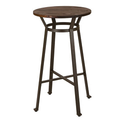 Rustic Overstreet Bar Height 23.62'' Iron Dining Table