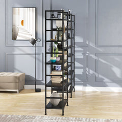1 - Etagere Bookcase Open Vintage Large 5-Tiers 14 shelves Bookshelf Provides Ample Storage Room and Display Space for Books, Trophies, Framed Photos