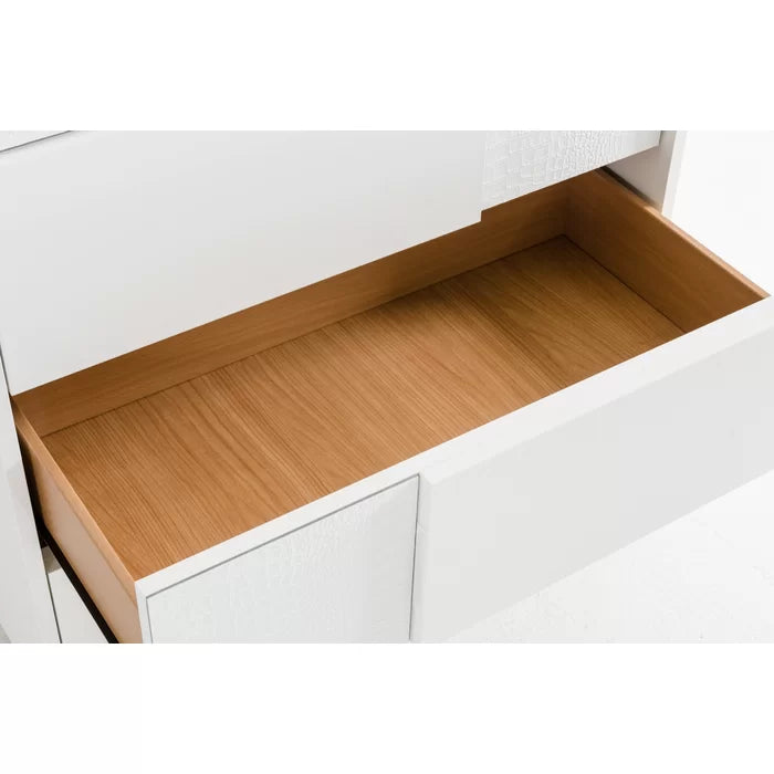 Parman 21'' Tall 2 - Drawer Nightstand in White