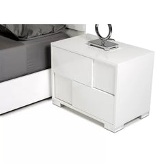 Parman 21'' Tall 2 - Drawer Modern Nightstand in White