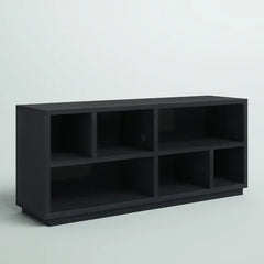 Black Grain Partain TV Stand for TVs up to 65" Built From Engineered Wood