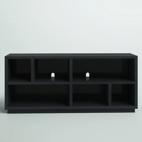 Black Grain Partain TV Stand for TVs up to 65" Built From Engineered Wood