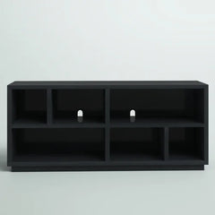 Black Grain Partain TV Stand for TVs up to 65" Built From Engineered Wood