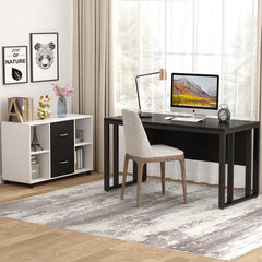 White Patchway 39.4'' Wide 2 -Drawer Mobile Lateral Filing Cabinet Design