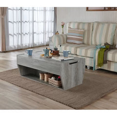 Lift Top Floor Shelf 1 Coffee Table with Storage