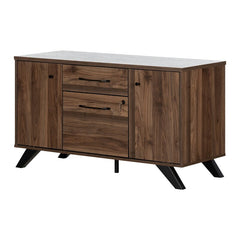 47.75'' Wide 2 - Drawer Filing Credenza Doors Are Two Fixed Shelves and An Adjustable One Top Drawer Can Be A Catch