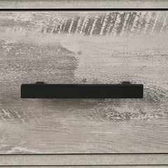 Payne 26'' Tall 2 - Drawer Nightstand in Whitewashed Gray/Dark Gray