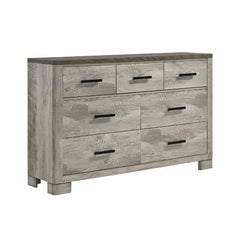 Payne 7 Drawer 61'' W Double Dresser Clean Lined Design is Made from a Blend of Solid