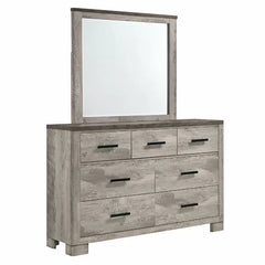 Payne 7 Drawer 61'' W Double Dresser Clean Lined Design is Made from a Blend of Solid