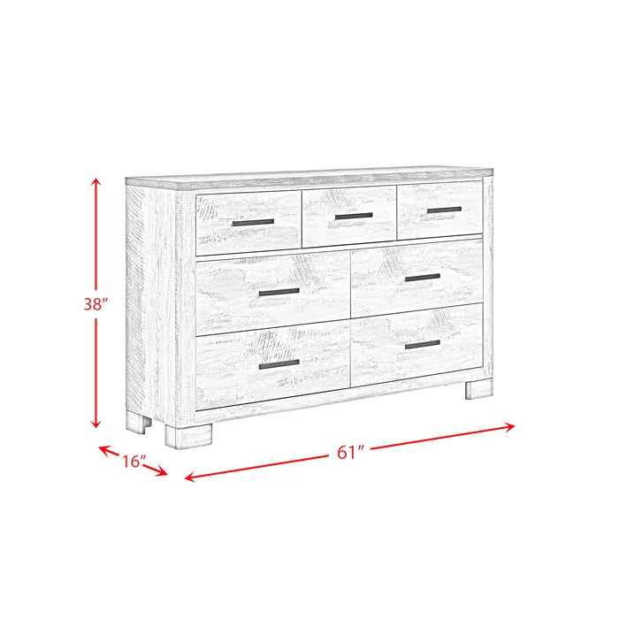 Payne 6 drawer double outlet dresser
