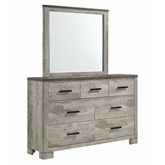Payne 7 Drawer 61'' W Double Dresser Clean Lined Design is Made from a Blend of Solid