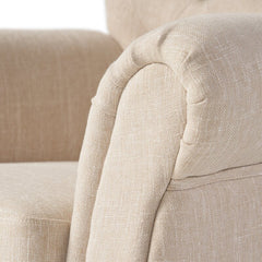 36'' Wide Tufted Armchair Classic and Contemporary Elements Collide in this Armchair. Founded Atop Finished Legs